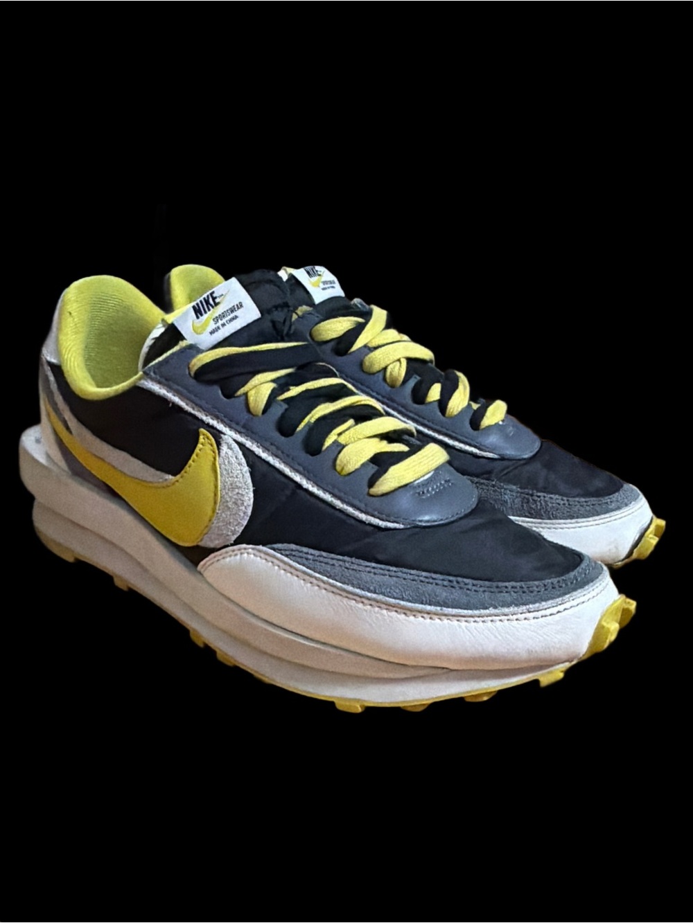 Nike LD WAFFLE X SACAI Undercover Black Bright Citron Men’s size 11.  🦅 **READ**